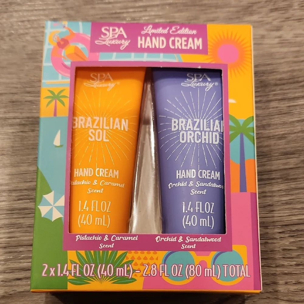 Brazilian Sol & Orchid Hand Cream Set - Orange & Purple